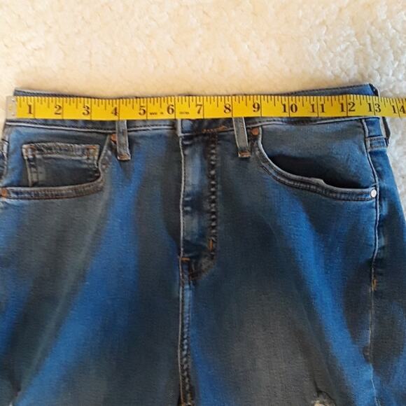 Womens Sz 27 Distressed Destroyed Highrise Skinny Forever 21 Jeans - Picture 7 of 11